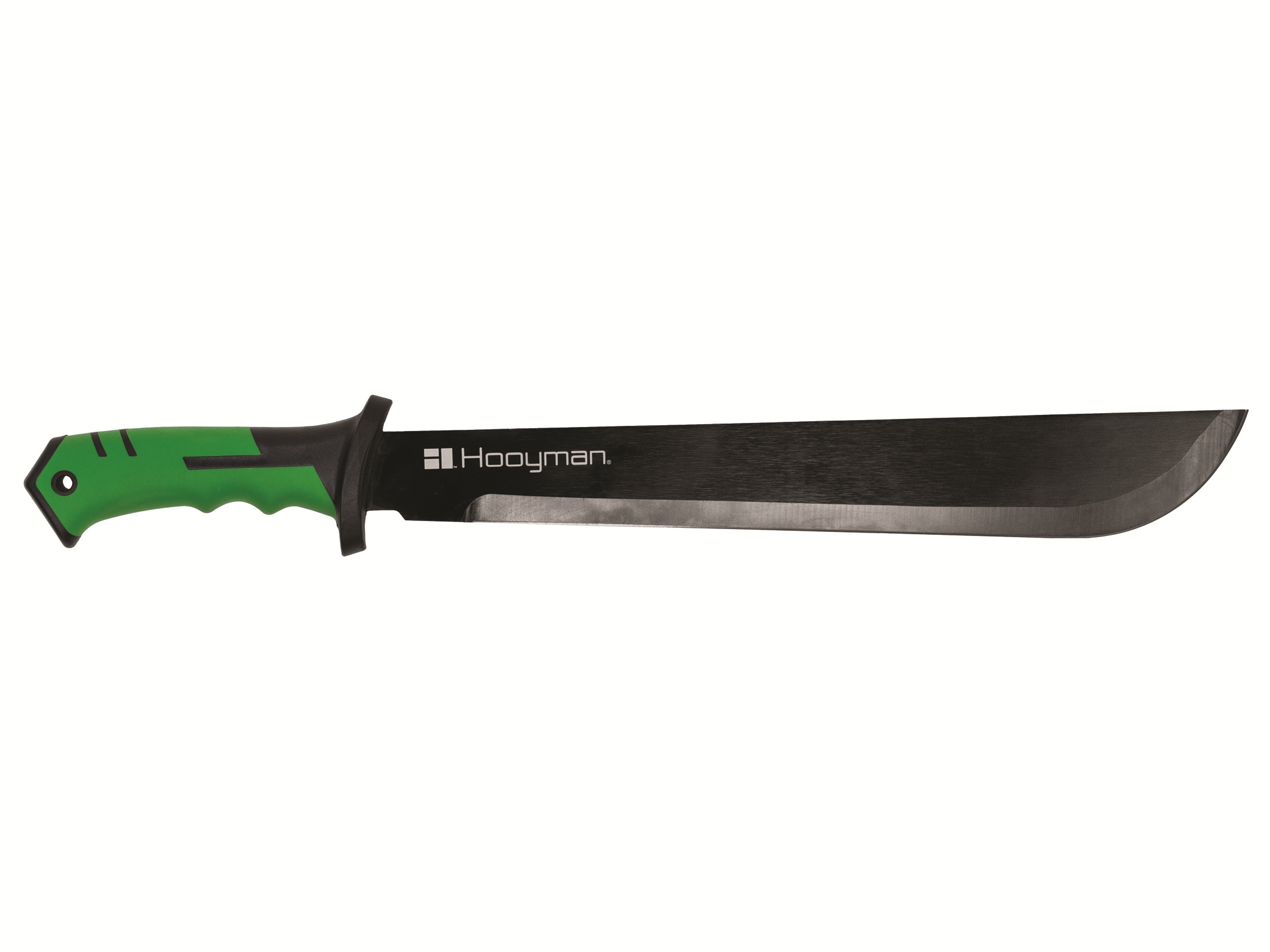 Hooyman Bush Machete 21.25" 3CR13 Stainless Steel Blade Non-Slip Grip Handle Green/Black