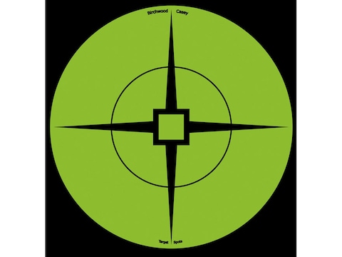Birchwood Casey Target Spots 6" Atomic Green Package of 10