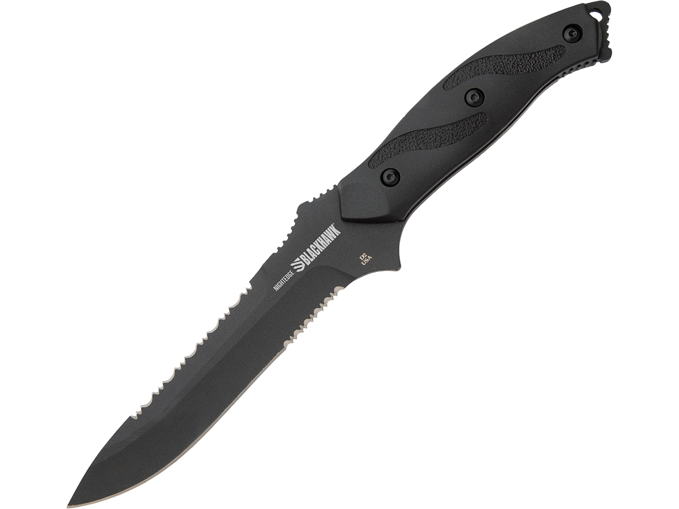 BLACKHAWK! BH15NE10BK Fixed Blade Knife 5.875 Spine Serrated Drop