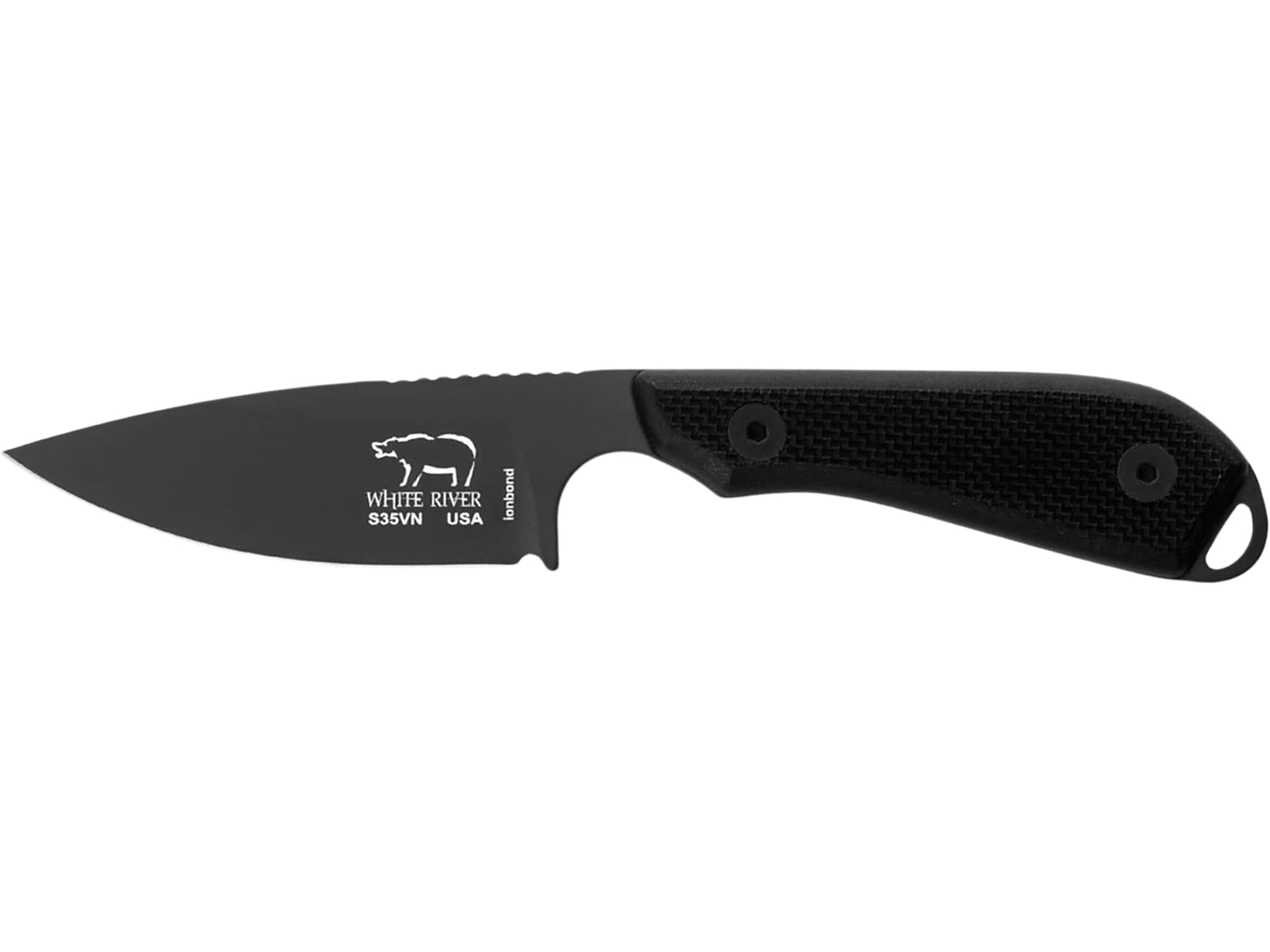 White River Knives M1 Pro Fixed Blade Knife 3 Drop Point CPM S35VN