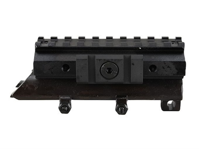 NcStar Tactical Weaver Style Tri-Rail Mount with Adjustable Side Tabs SKS Matte Black