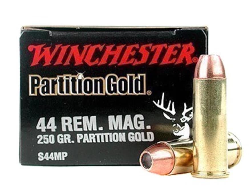 Winchester Supreme Ammo 44 Remington Mag 250 Grain Partition Gold Box