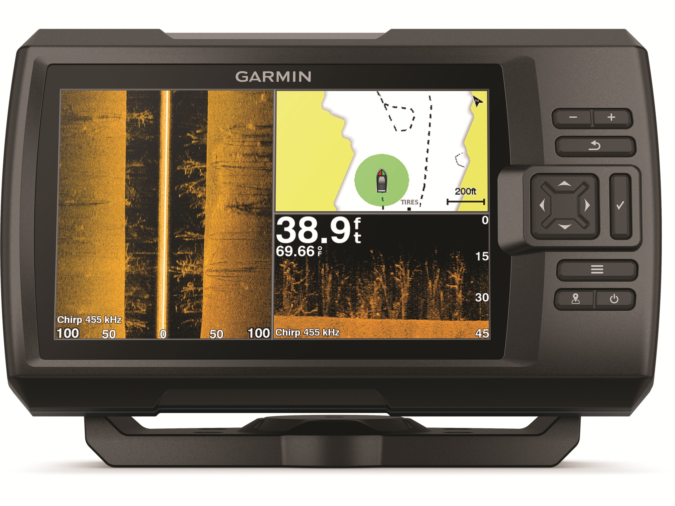 Garmin Striker Plus 7 7sv CHIRP SideVu Worldwide Basemap Fish Finder