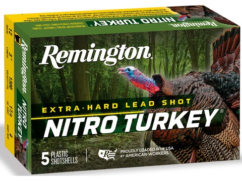 Remington Nitro Turkey Ammunition 12 Gauge 3-1/2" 2 oz of #4 Buffered Shot