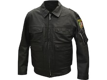  German Police Jacket Grade 2 Leather Black XL