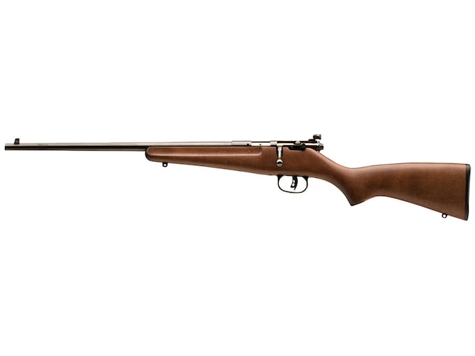 Savage Arms Rascal Bolt Action Youth Rifle 22 Long Rifle 16.13″ Left Hand Blued Barrel Blued Frame Hardwood Compact Stock