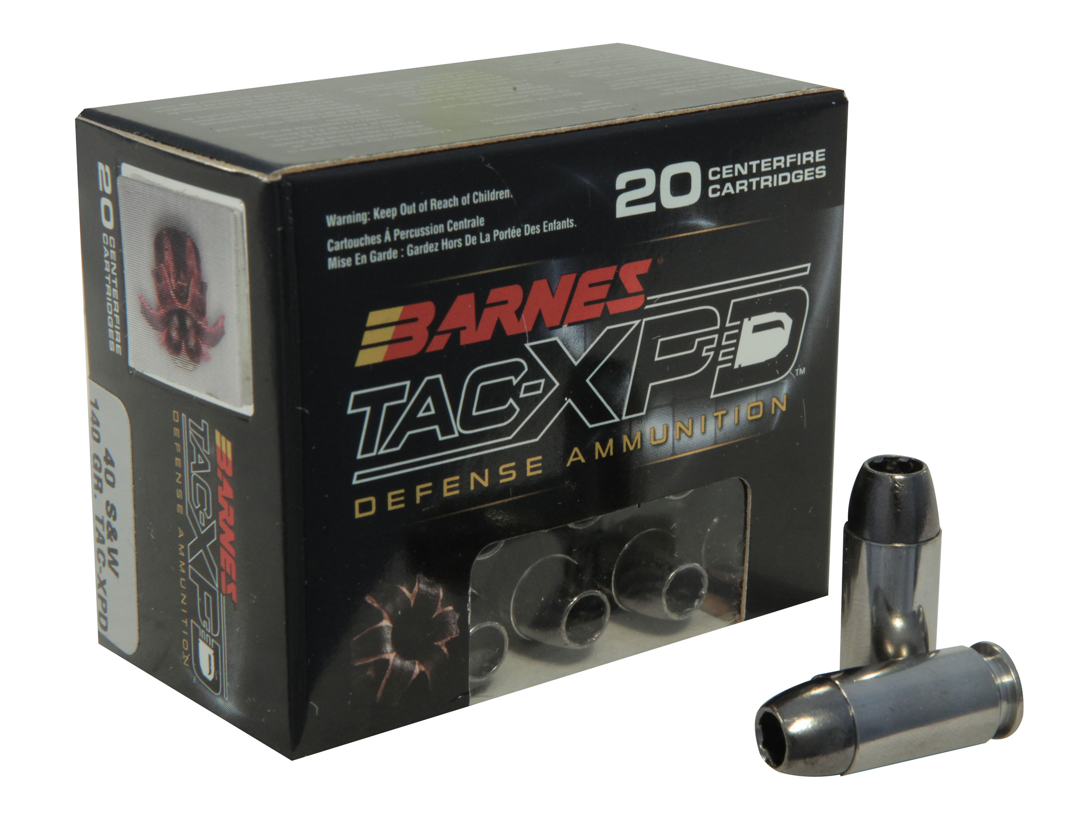 Barnes Tac Xpd 40 Sandw Ammo 140 Grain Barnes Tac Xpd Solid Hollow Point 4015