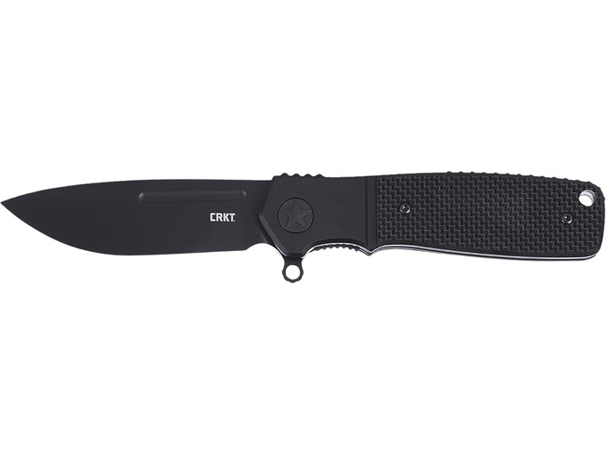 CRKT Homefront Compact Pocket Knife 2.91″ Drop Point CPM S35VN Black DLC Blade G-10 Handle Black