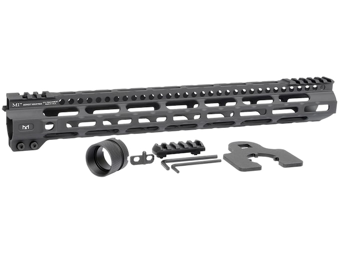 Midwest Industries Combat Rail Lightweight AR-15 M-LOK Handguard 15" Black