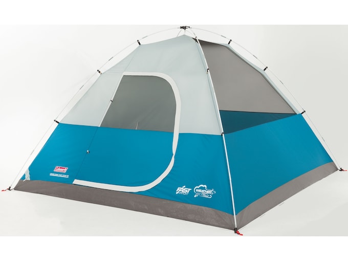 Coleman Long Peak Fast Pitch 6 Man Dome Tent 120"x120"x72" Polyester Blue and White