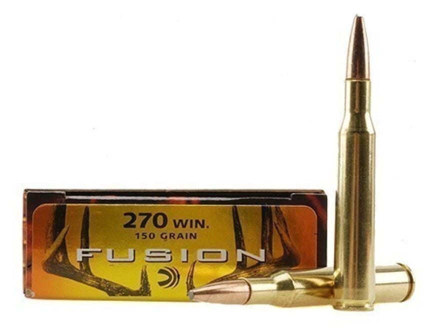 Federal Fusion Ammo 270 Winchester 150 Grain Bonded Soft Point Box of