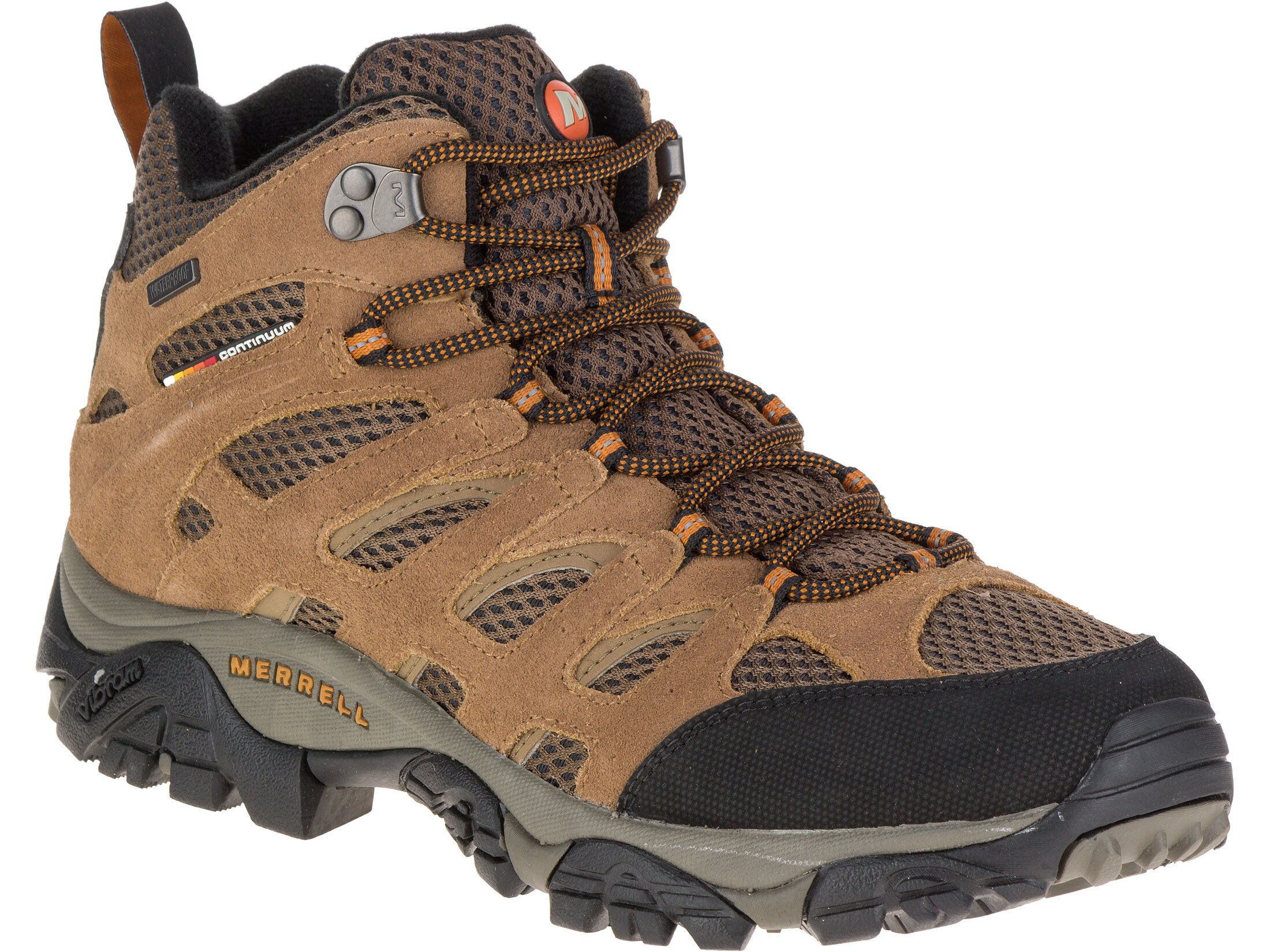 Merrell Moab Mid 5 Waterproof Hiking Boots Leather Suede Earth Men's 8