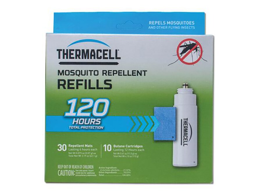 Thermacell Mosquito Repellent Mega Refill Pack (Butane .42 oz 10PK and Repellent Mats 30PK )