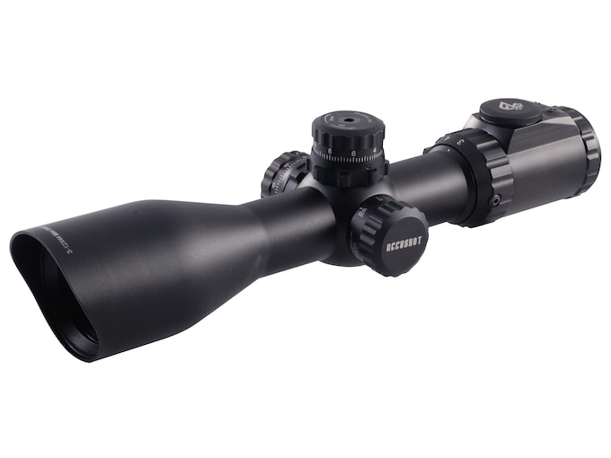 UTG AccuShot SWAT Rifle Scope 3-12x 44mm Illuminated Mil Dot Reticle Matte Black
