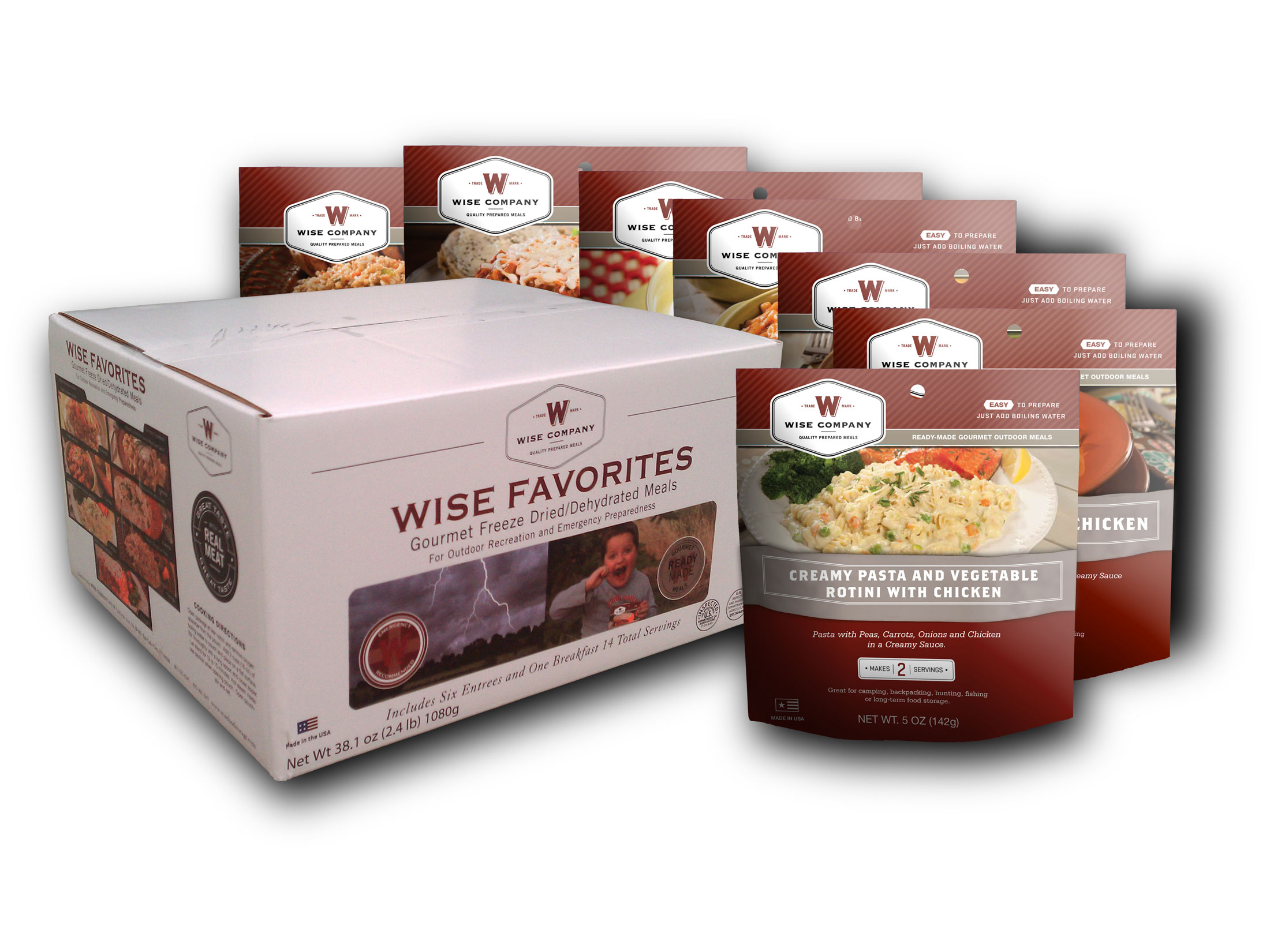 Wise Food Wise Favorites Freeze Dried Food 7PK