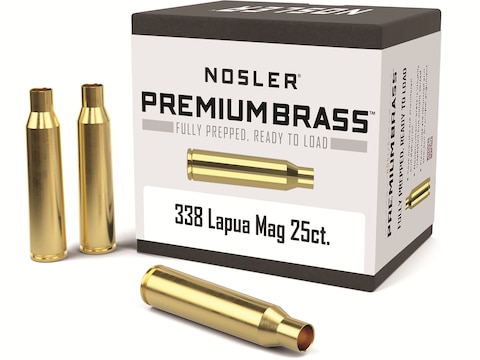 Nosler Custom Brass 338 Lapua Magnum Box of 25