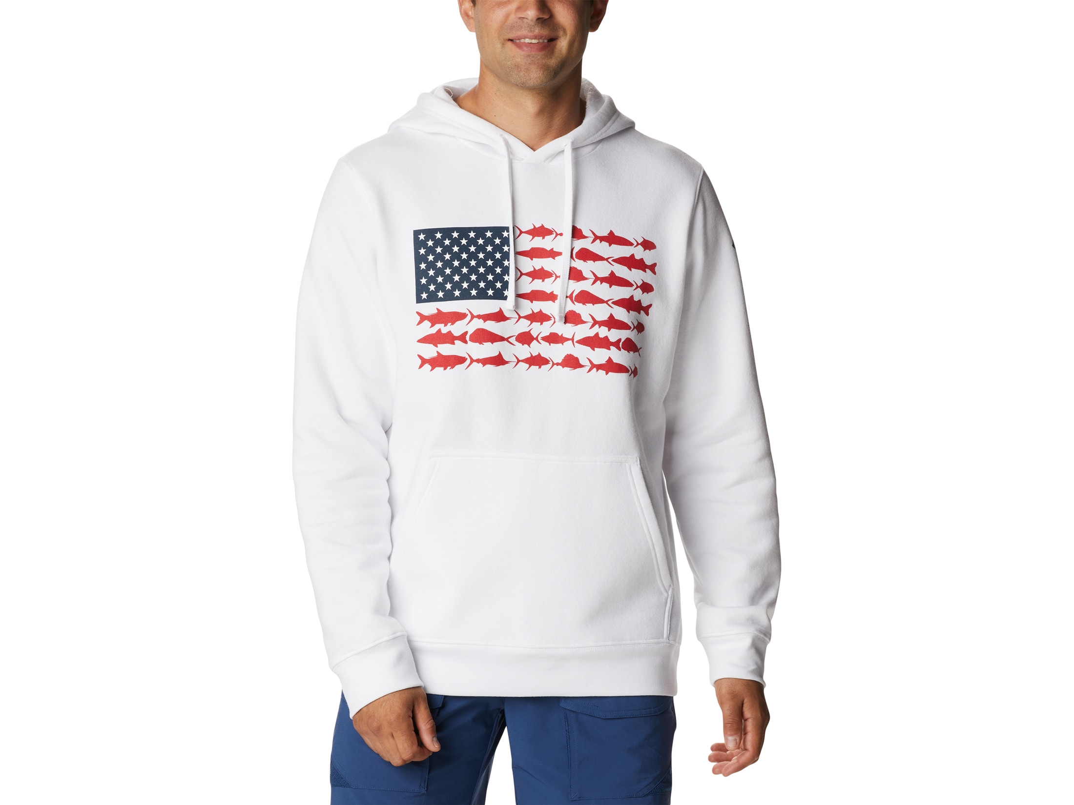 Columbia men's pfg fish flag hoodie Clearance