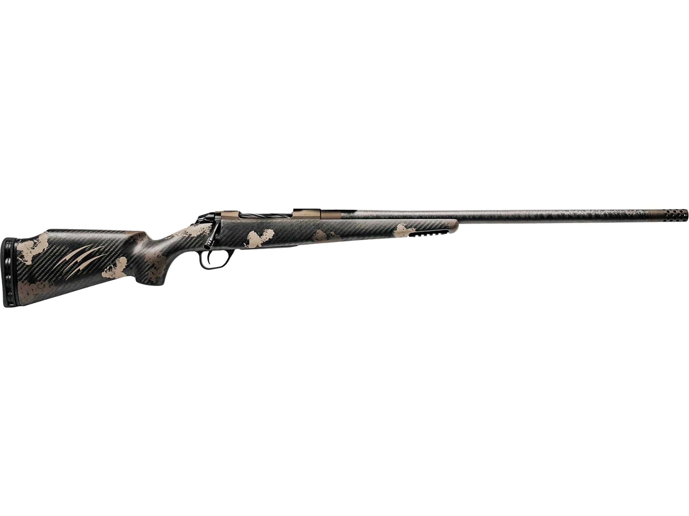 Fierce Firearms Factory Blemished Carbon Rage Bolt Action Rifle 6.5 Creedmoor 22" Carbon Fiber Threaded Barrel Midnight Bronze Frame Buckskin Field Stock