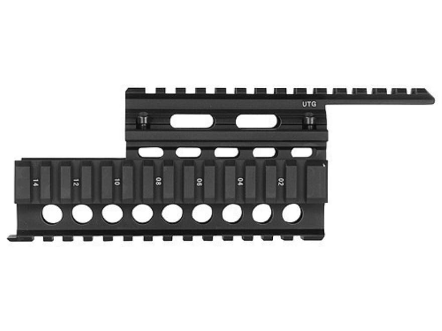 UTG PicatinnyStyle QuadRail Mount Handguard Chinese/US AK47 Matte