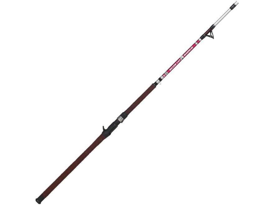 B n M Silver Cat Catfish Spinning Rod, glow in the dark fishing rod catfish - al