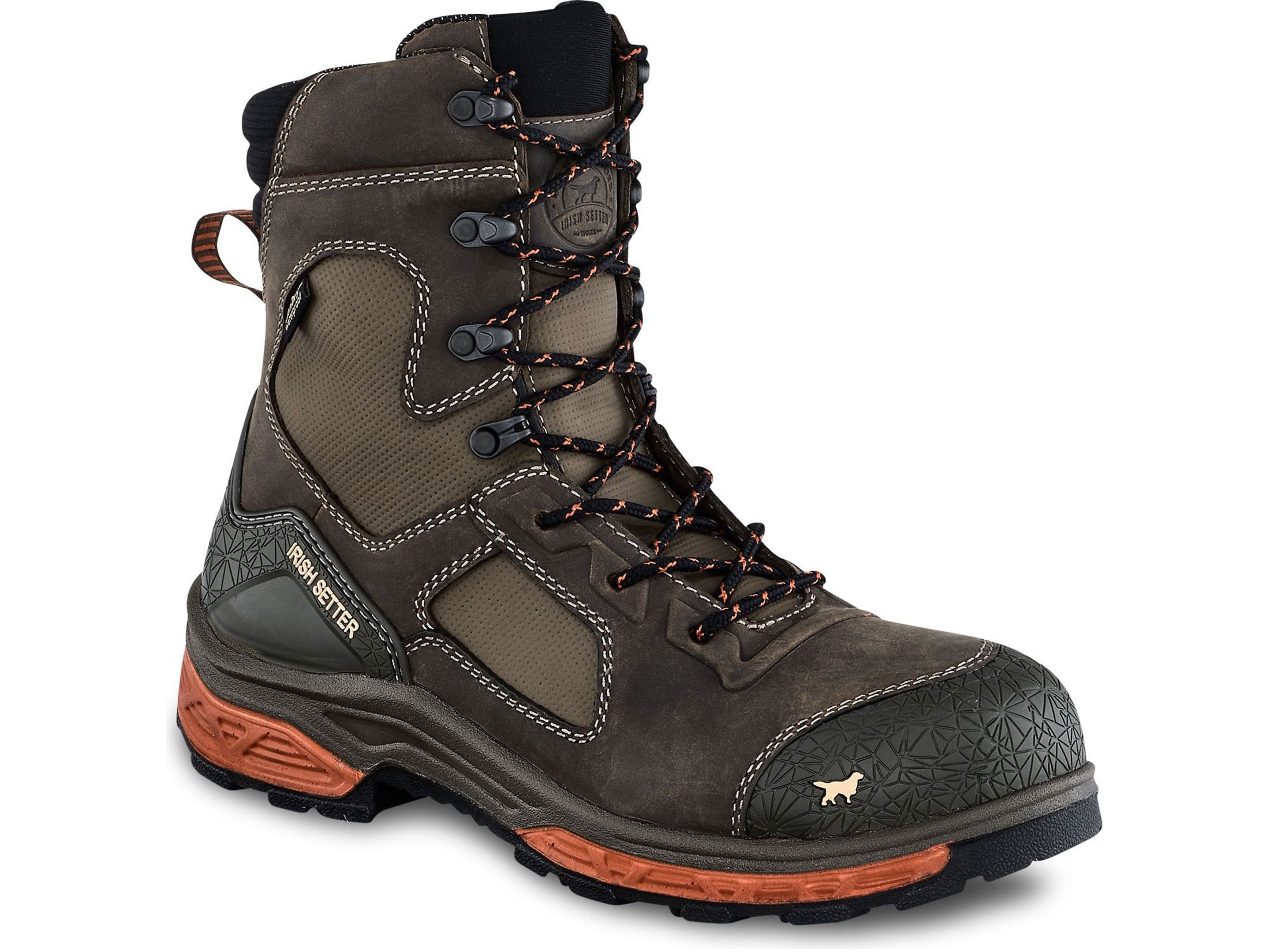 Irish Setter Kasota 8 Non-Metallic Safety Toe Work Boots Leather/Mesh