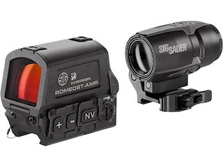 Sig Sauer ROMEO8T-AMR Red Dot Sight with Sig Sauer JULIET3 Micro MSAR Magnifier