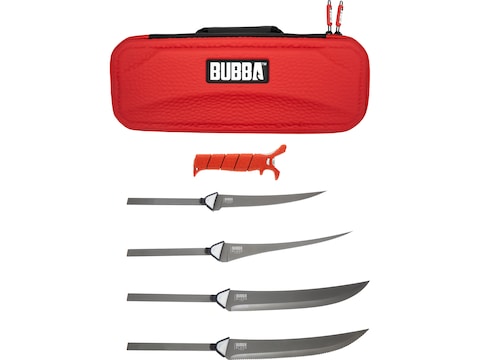 Bubba Multi-Flex Interchangeable Blade Knife Polymer Handle Red