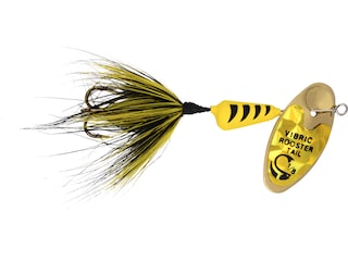 Worden's Vibric Rooster Tail 452 Inline Spinner 1/16oz Yellow Tiger