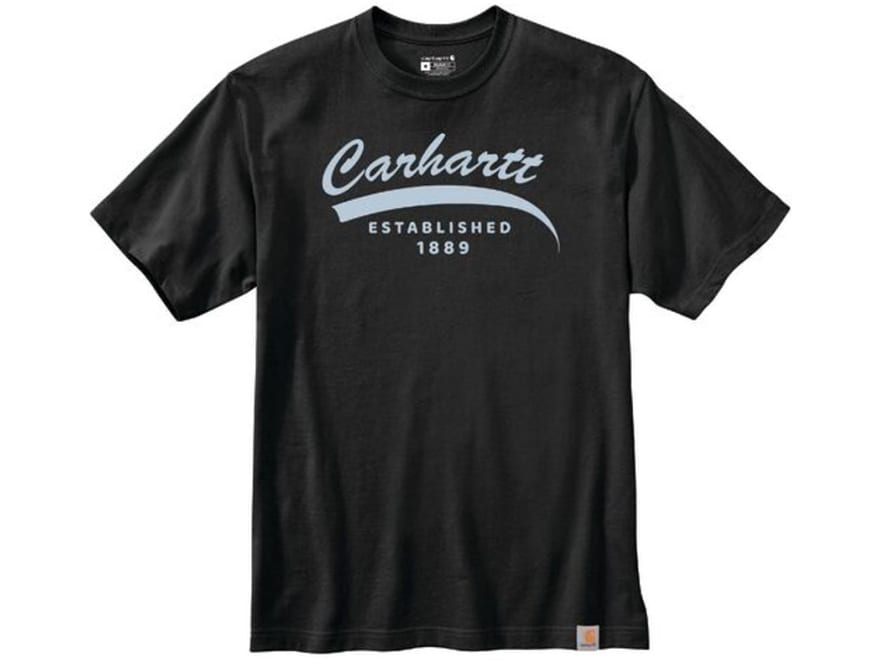 Carhartt Men's Relaxed Fit Heavyweight Short Sleeve Script Graphic