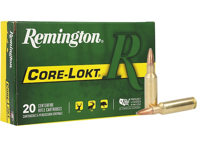 Remington Core-Lokt 300 Remington Short Action Ultra Magnum Ammo 165 Grain Pointed Soft Point Box of 20