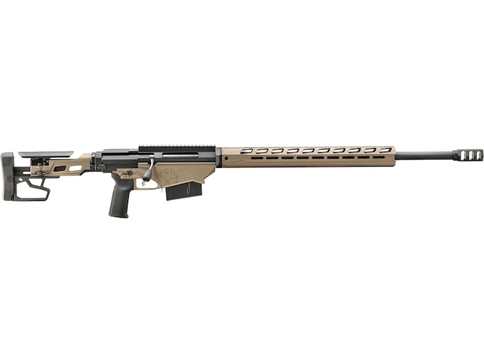 Ruger Precision Bolt Action Rifle 300 PRC 26" Black Threaded Barrel Smoked Bronze Cerakote Frame Black Folding Stock