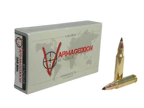 Nosler Varmageddon Ammo 308 Winchester 110 Grain Polymer Tip Flat Base