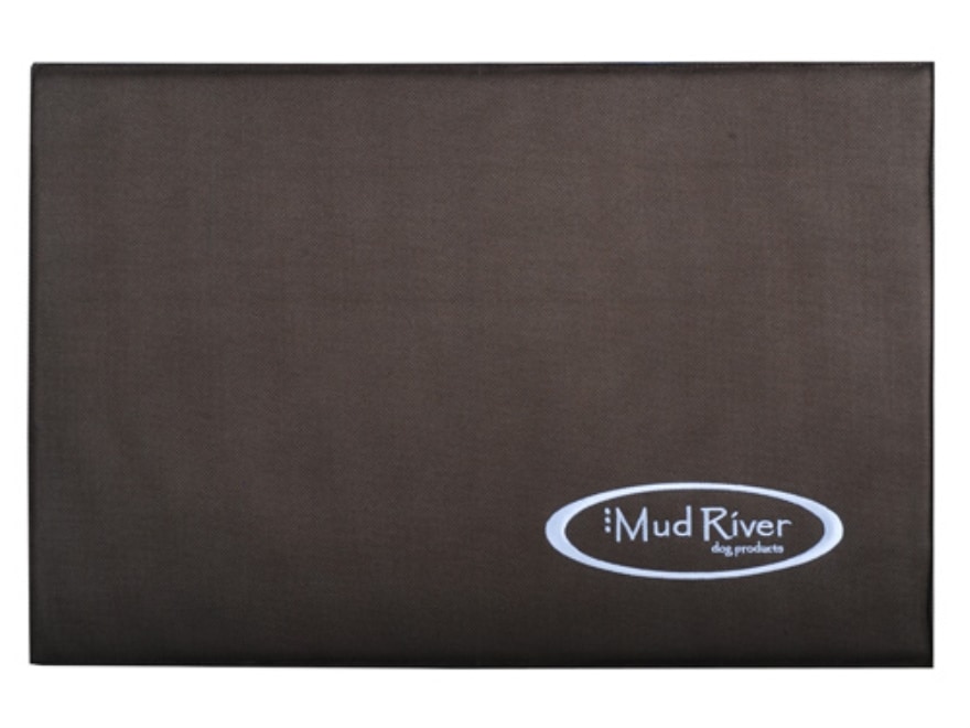 Mud River Crate Dog Kennel Cushion Medium/Large 30" x 18" x .5" Nylon Brown