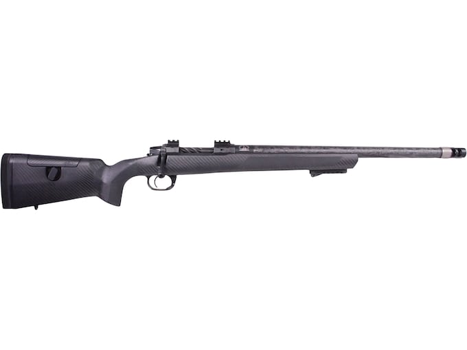 Snowy Mountain Rifles Long Range Hunter Bolt Action Rifle 6.5 PRC 20" Carbon Fiber Threaded Barrel Black Nitride Frame Blackout Adjustable Comb Stock