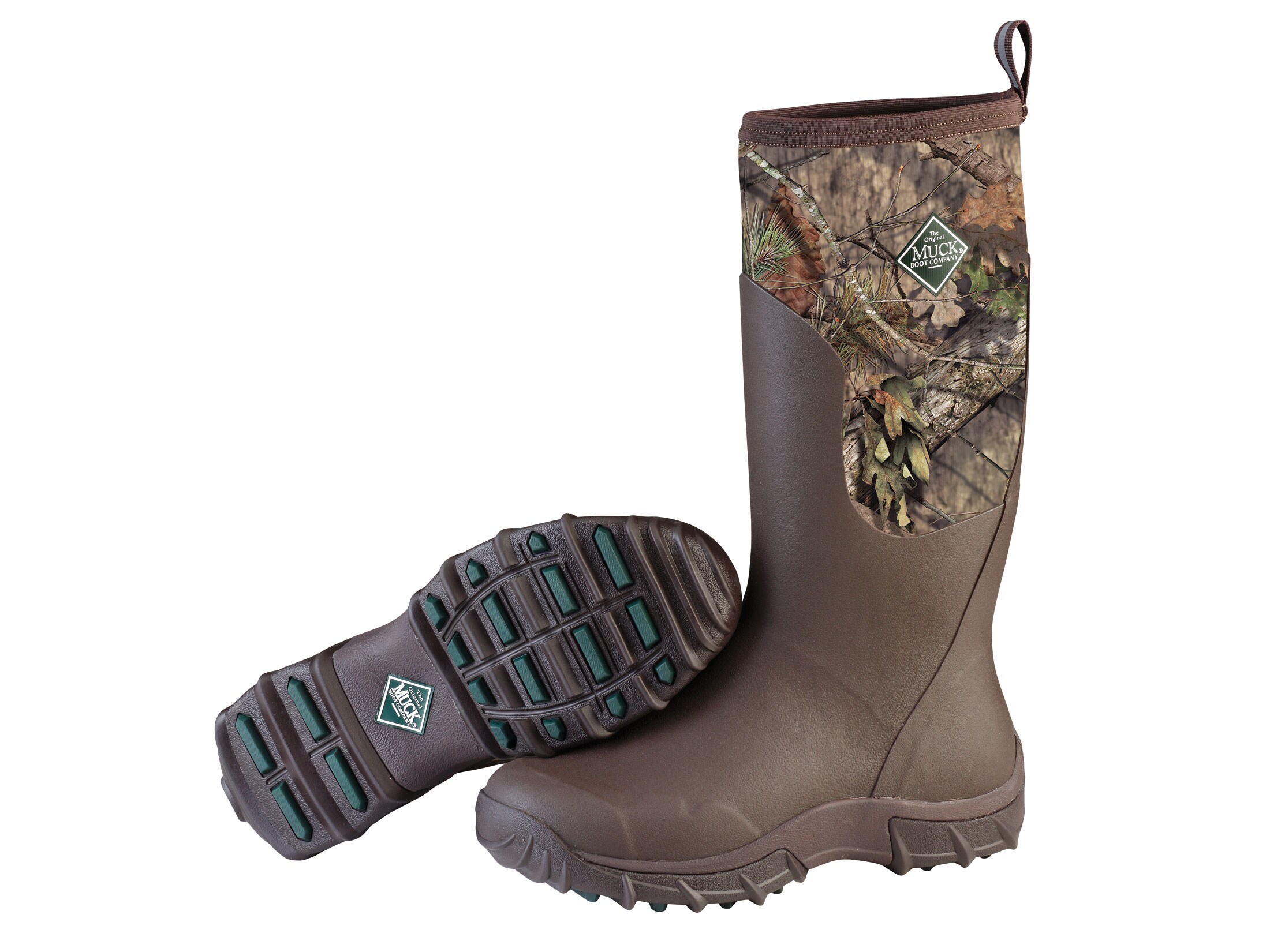 Muck Woody Sport II 15 Hunting Boots Rubber Nylon Mossy Oak Break-Up