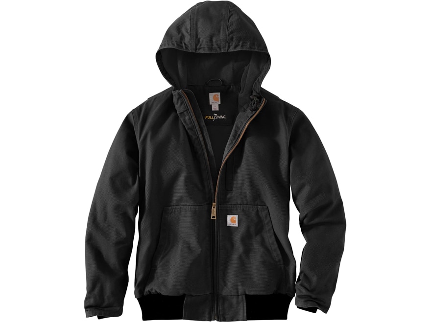 Carhartt Clew フード付きジャケット Carhartt Men's Full Swing Loose Fit Washed Duck Lined Active Jacket