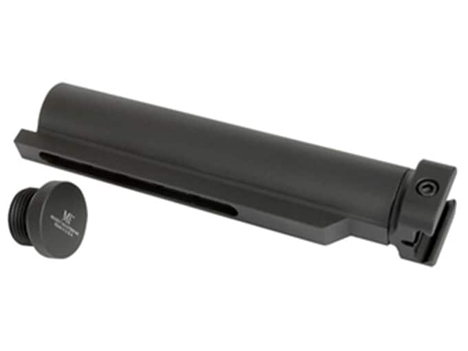 Midwest Industries AR-15 1913 Picatinny Rail to Buffer Tube Adapter Aluminum Black