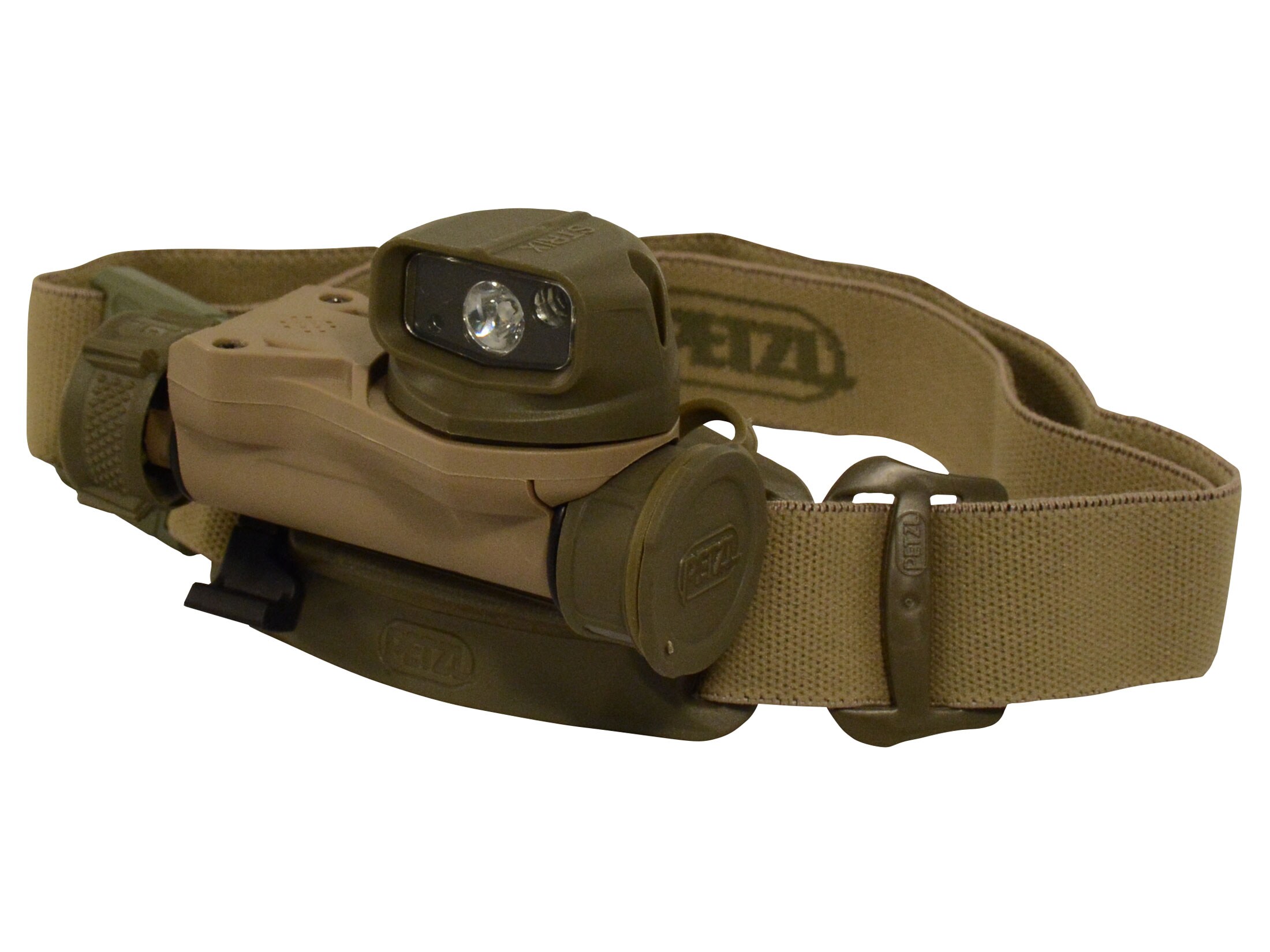 Petzl STRIX Headlamp White MultiColor LED 1 AA Battery Desert