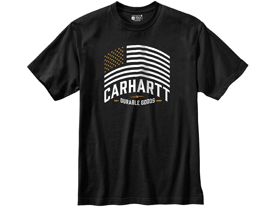 Carhartt Men's Relaxed Fit Midweight Short Sleeve Flag Graphic T-Shirt