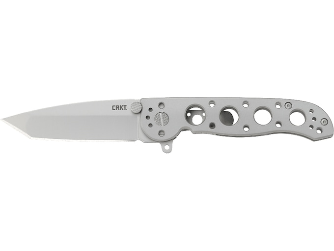 CRKT M16 Pocket Knife 3.06" Tanto Point 12C27 Sandvik Bead Blasted Blade Stainless Steel Handle