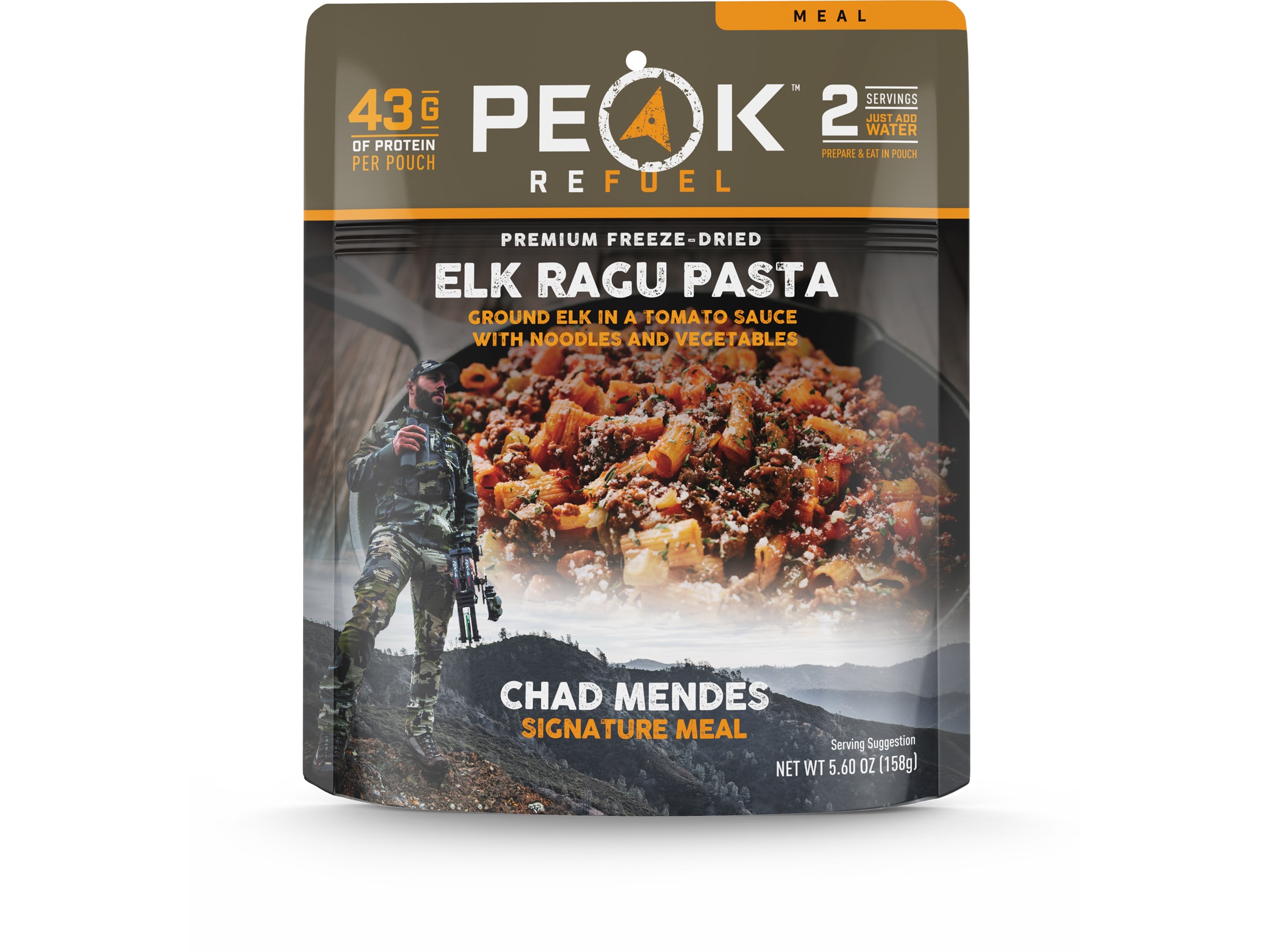 Peak Refuel Chad Mendes Signature Elk Ragu Freeze Dried Food 5.60oz