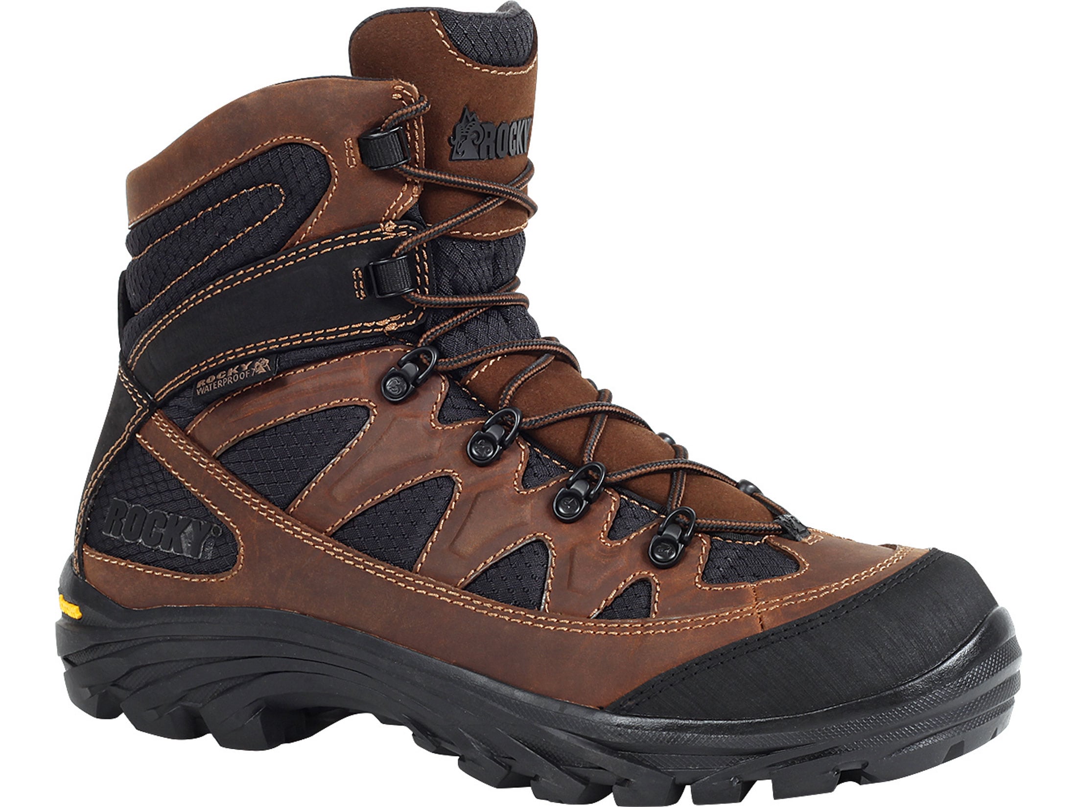 Rocky RidgeTop 6 Hiking Boots Leather Brown Black Men's 13 D