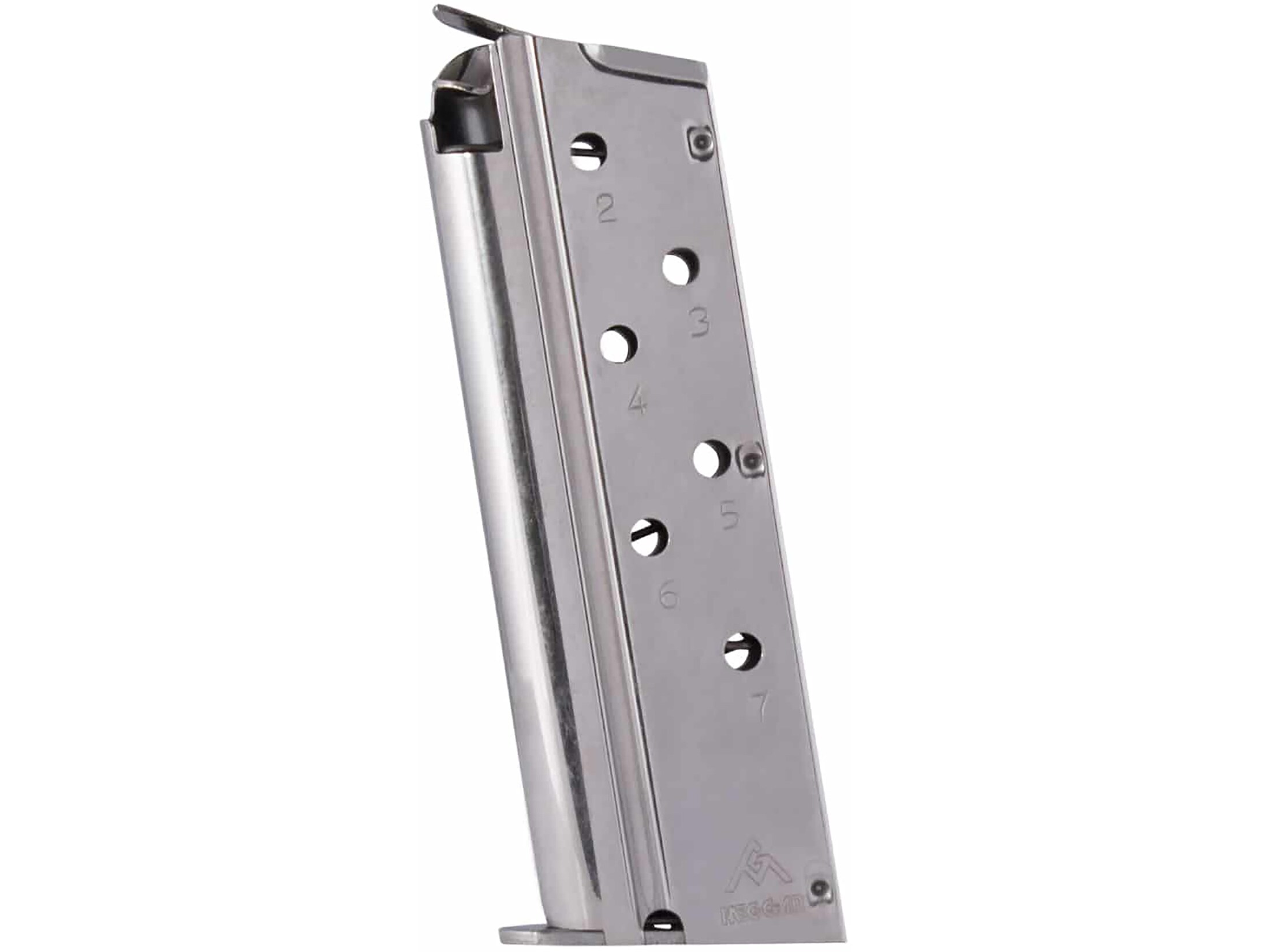 Mec-Gar Mag 1911 Officer 40 S&W 7-Round Steel Nickel