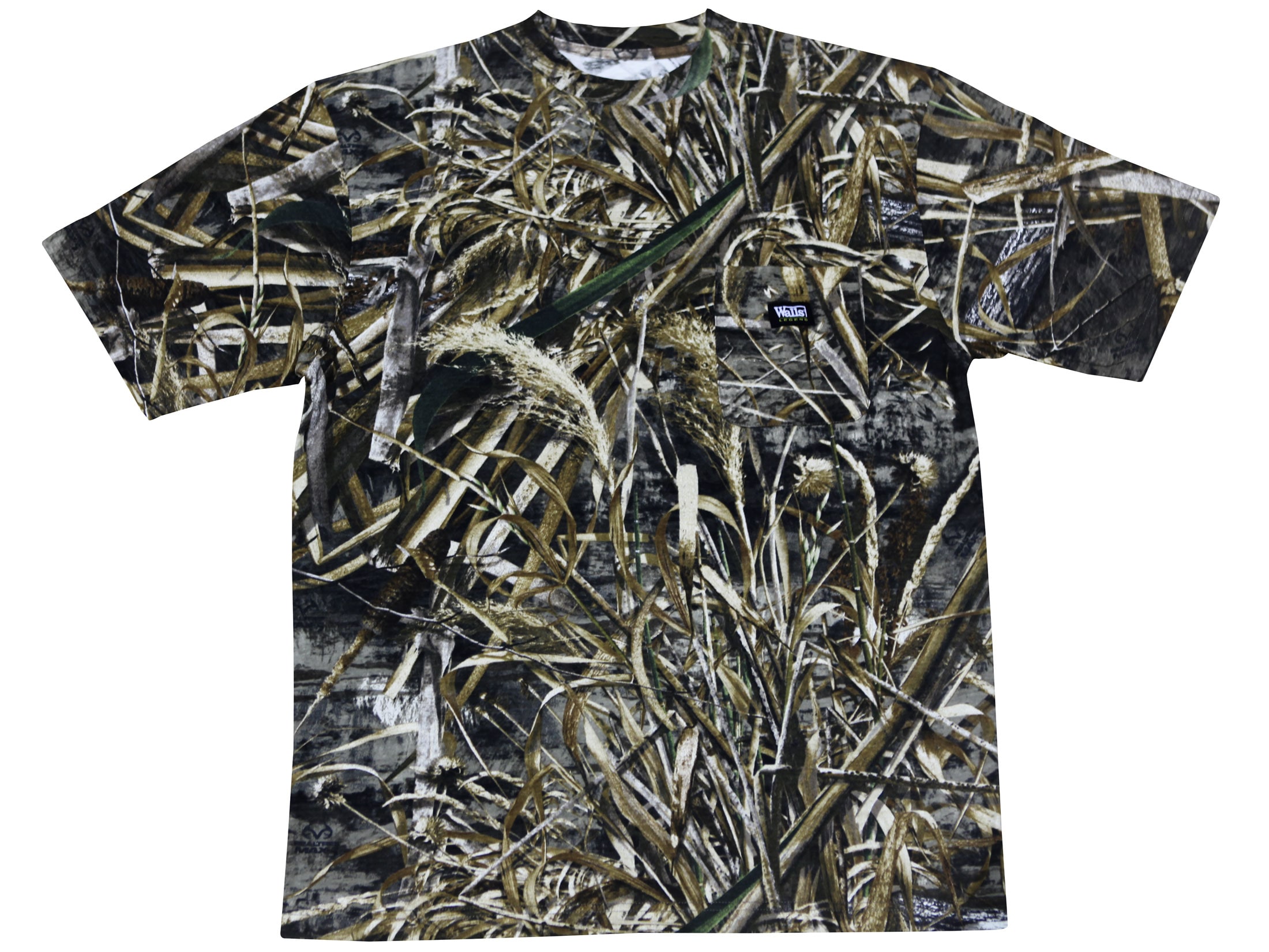 Walls Legend Men's Pocket T-Shirt Short Sleeve Cotton Realtree Max-5