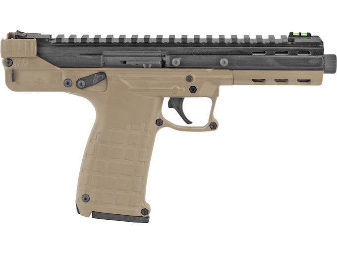 Kel-Tec CP33 22LR Pistol 5.5″ Threaded Barrel 33+1 Round Black Slide Tan Grip Tan Frame