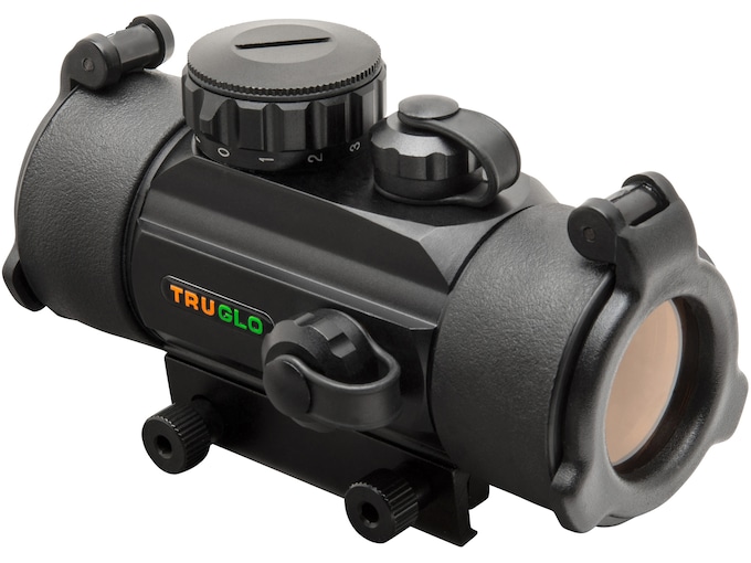 TRUGLO Red Dot Sight 30mm Tube 1x 5 MOA Dot with Integral Weaver Base Matte Black
