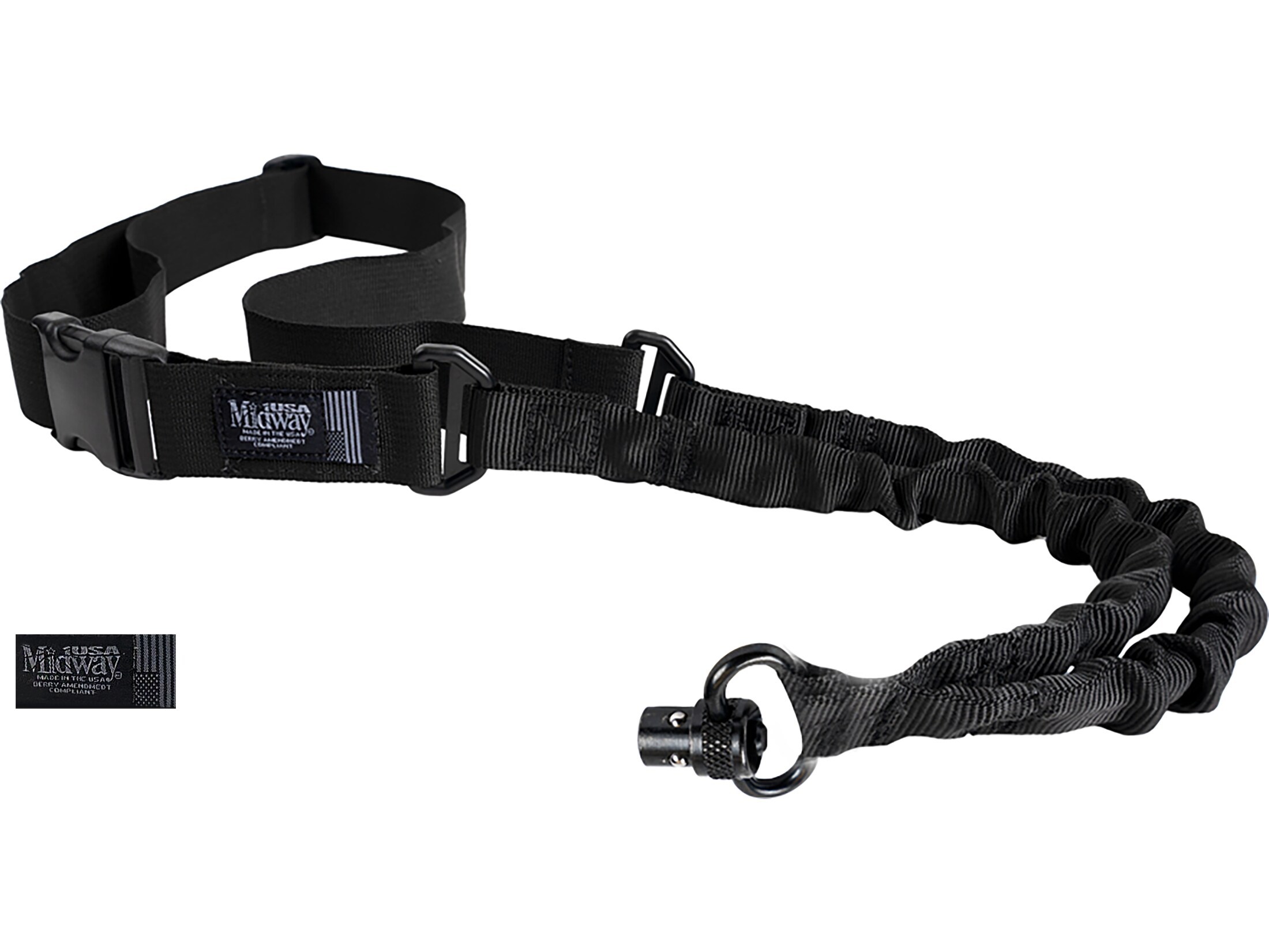 thumbnail image 2 of Tactical Single Point Bungee Gun Sling With MLOK QD Swivel Mount – Multiple Colors 2 of 6