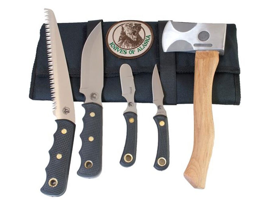 Knives of Alaska Super ProPack 5 Piece Set Hatchet Wood Saw