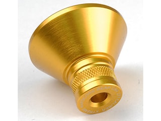 Precision Hardcore Gear Powder Funnel 277 Caliber Machined Aluminum Gold
