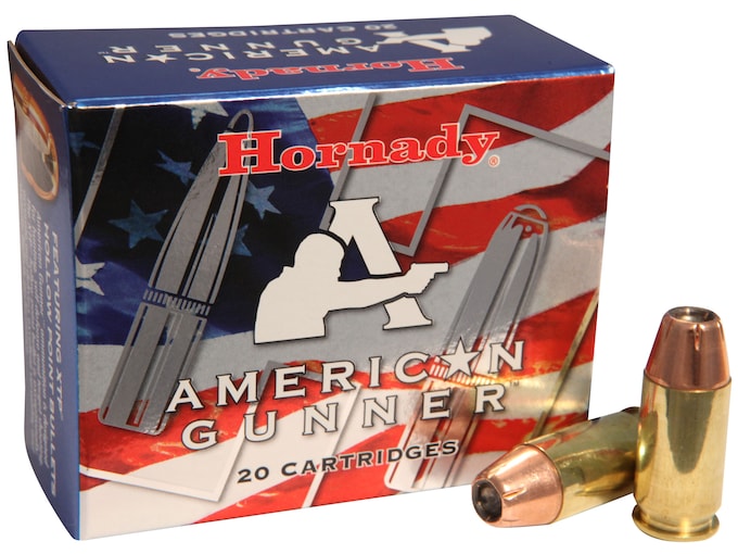 Hornady American Gunner 45 ACP Ammo 185 Grain Hornady XTP Jacketed Hollow Point Box of 20